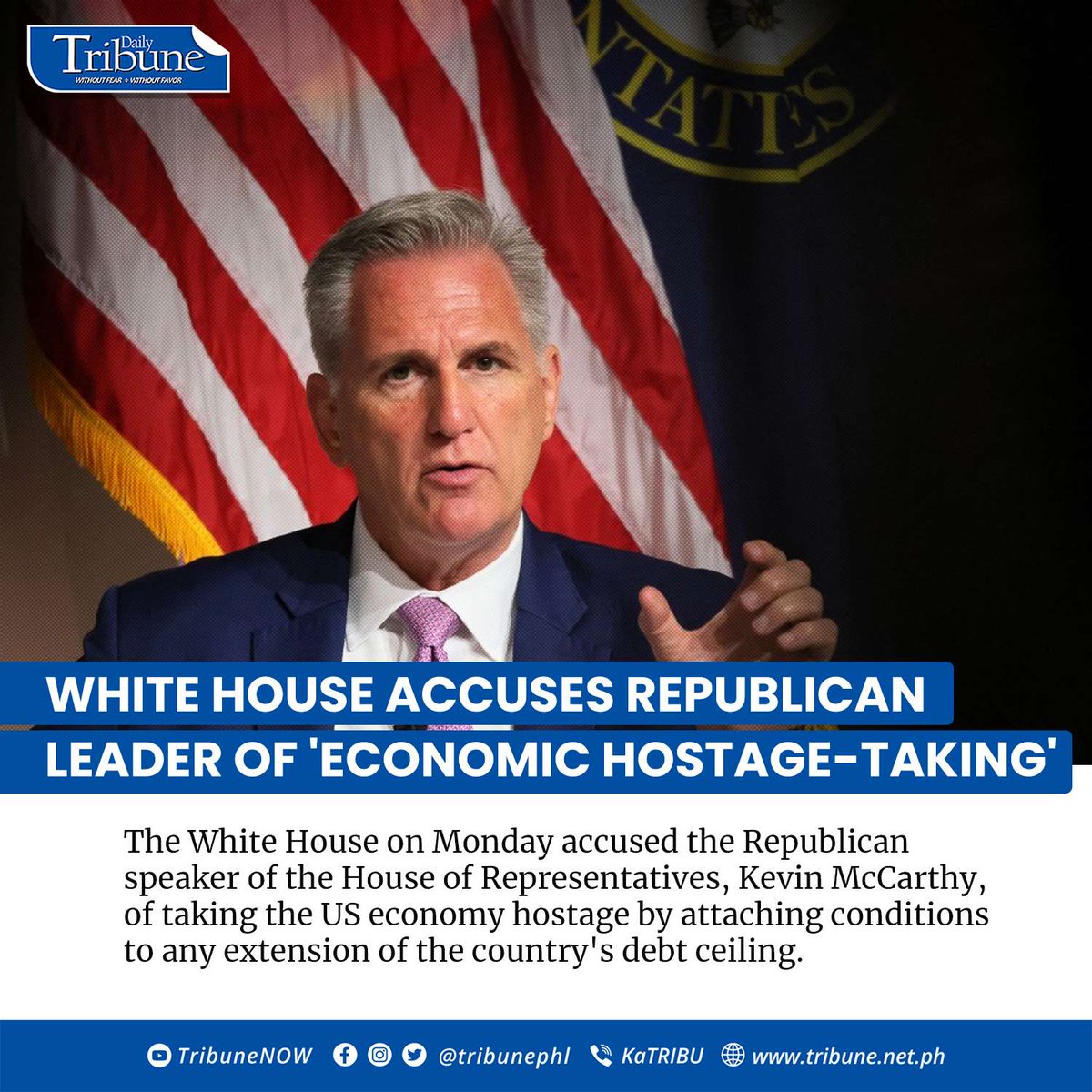 Daily Tribune on Twitter "“Speaker McCarthy is breaking with the