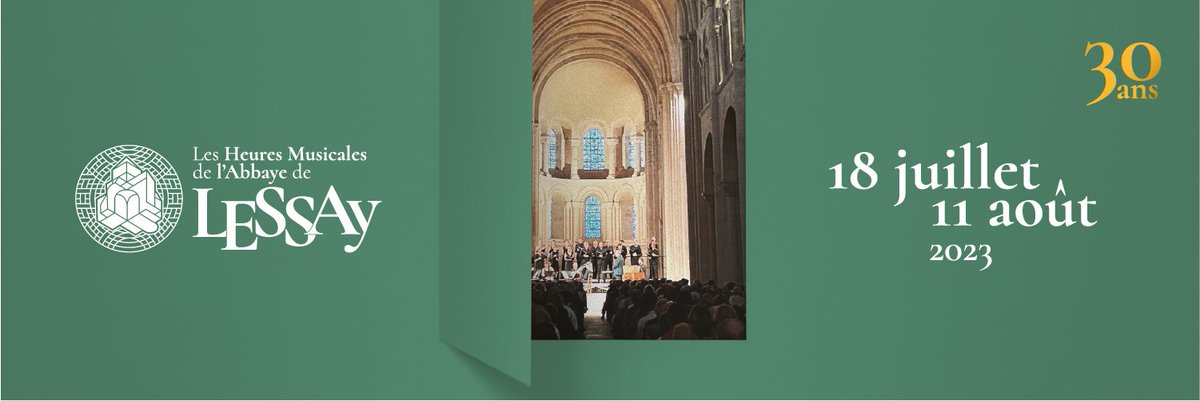 La programmation des 30 ans du festival est en ligne !

Réservations à partir du 18 avril 9h
heuresmusicalesdelessay.com

<a href="/InsulaOrchestra/">Insula orchestra</a> <a href="/accentus/">accentus</a> <a href="/Equilbey/">Laurence Equilbey</a> <a href="/lesartsflo/">Les Arts Florissants</a> <a href="/MarieAndree_BL/">Marie-Andrée Bouchard-Lesieur</a> <a href="/Banquet_Celeste/">Le Banquet Céleste</a> <a href="/talenslyriques/">Talens Lyriques</a> <a href="/TheSixteen/">The Sixteen</a> <a href="/cyrille_dubois/">Cyrille Dubois</a> <a href="/PoemeHarmonique/">Le Poème Harmonique</a> <a href="/CLaTempete/">La Tempête</a>