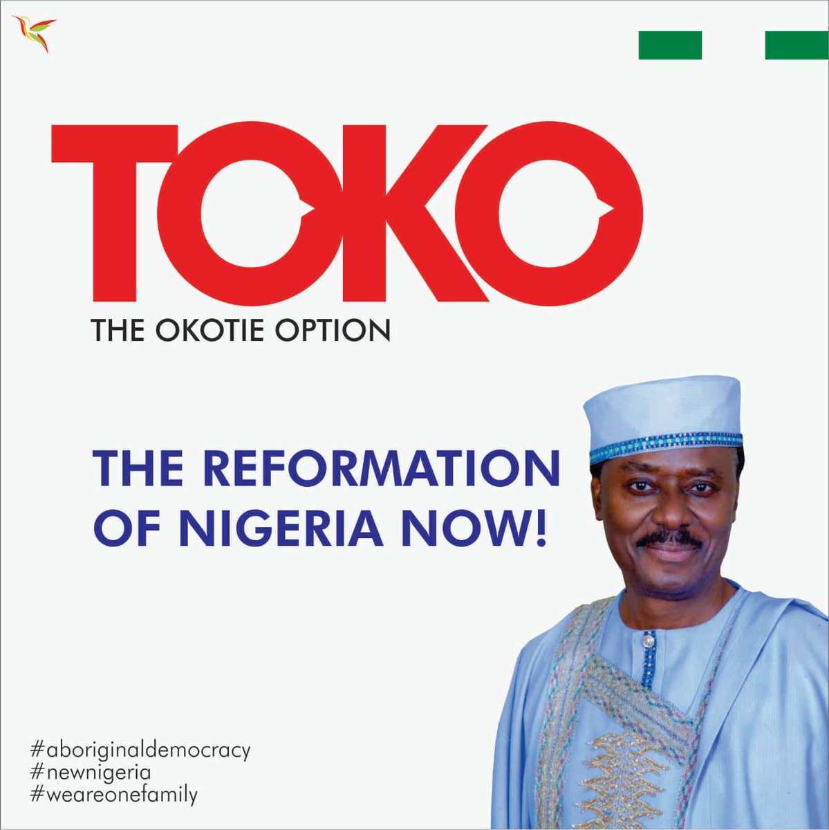MoCreamCoffee's tweet image. What else is there to say? Who else has a better solution? #TOKO : The Reformation of #Nigeria Now! The time is right. We can begin our journey up from this moment. #AboriginalDemocracy #NewNigeria #WeAreOneFamily