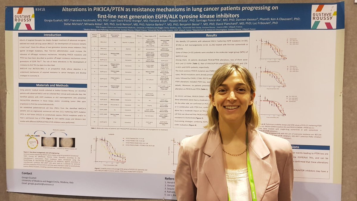 Friboulet Luc (@luc_friboulet) on Twitter photo Come and discuss about PI3K and PTEN impact on TKI resistance. Giorgia Guaitoli. Poster section 44 #28 #AACR23 <a href="/GustaveRoussy/">Gustave Roussy</a> Come and discuss about PI3K and PTEN impact on TKI resistance. Giorgia Guaitoli. Poster section 44 #28 #AACR23 <a href="/GustaveRoussy/">Gustave Roussy</a>