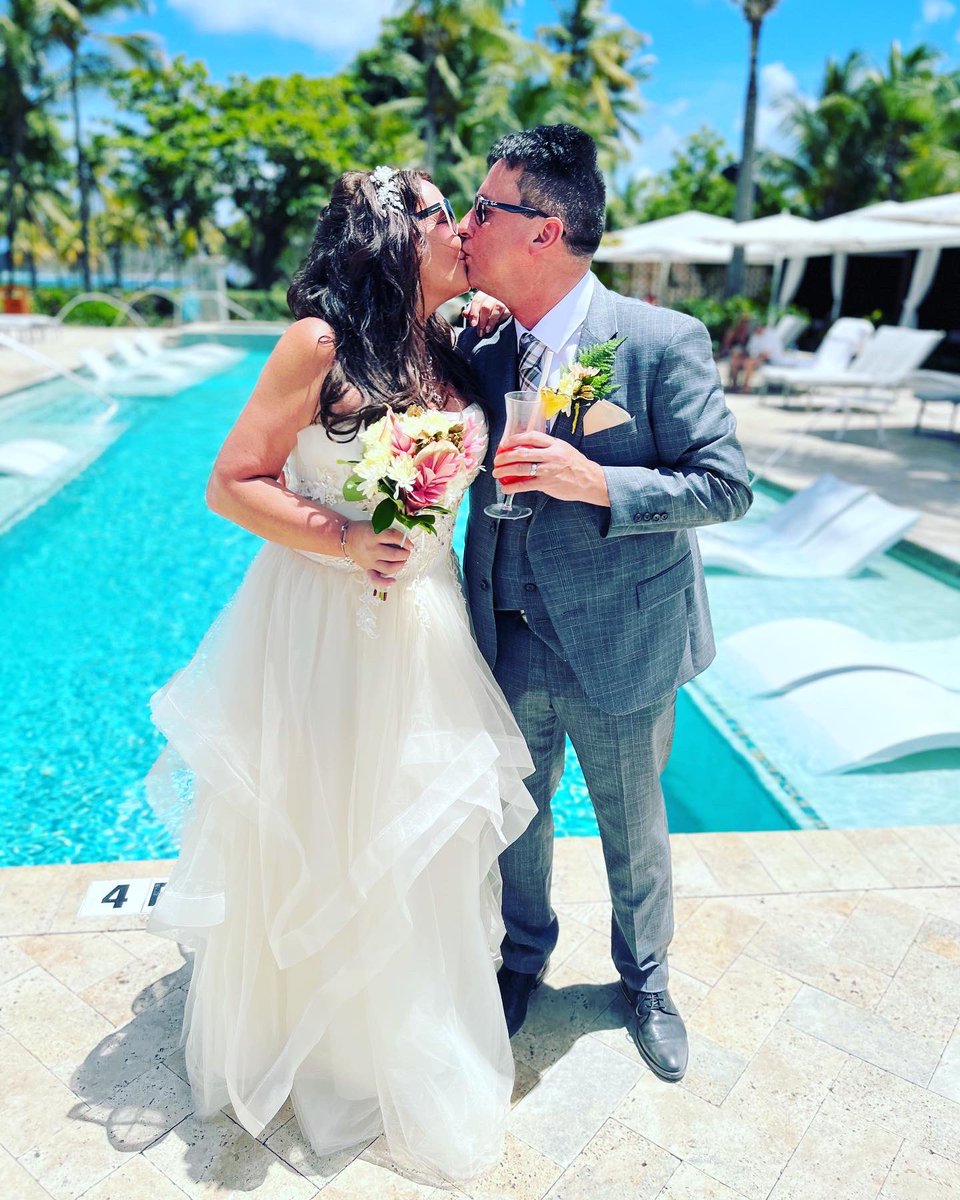dee_laverty's tweet photo. So we eloped to St Lucia over the Spring break. Officially Mrs Madden #marriage #happiness https://t.co/wK8KdotgiT