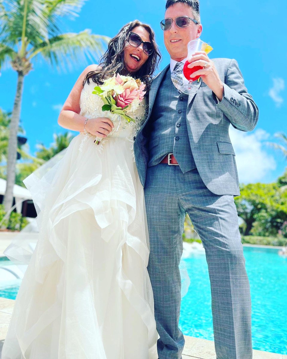 dee_laverty's tweet photo. So we eloped to St Lucia over the Spring break. Officially Mrs Madden #marriage #happiness https://t.co/wK8KdotgiT