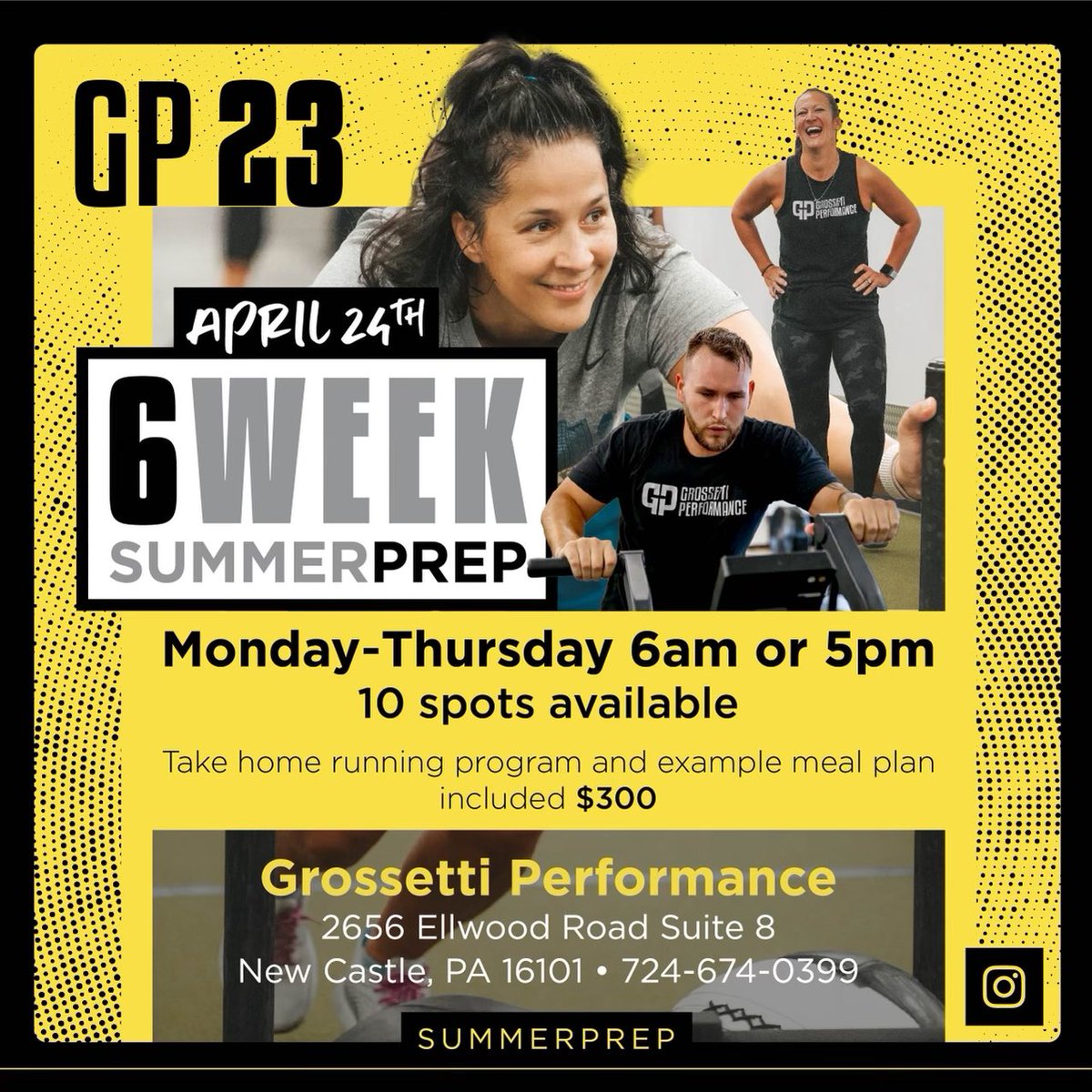 Starts next week!  Get ready for summer with 6 HARD weeks of training and eating clean!  Adults only! 💪