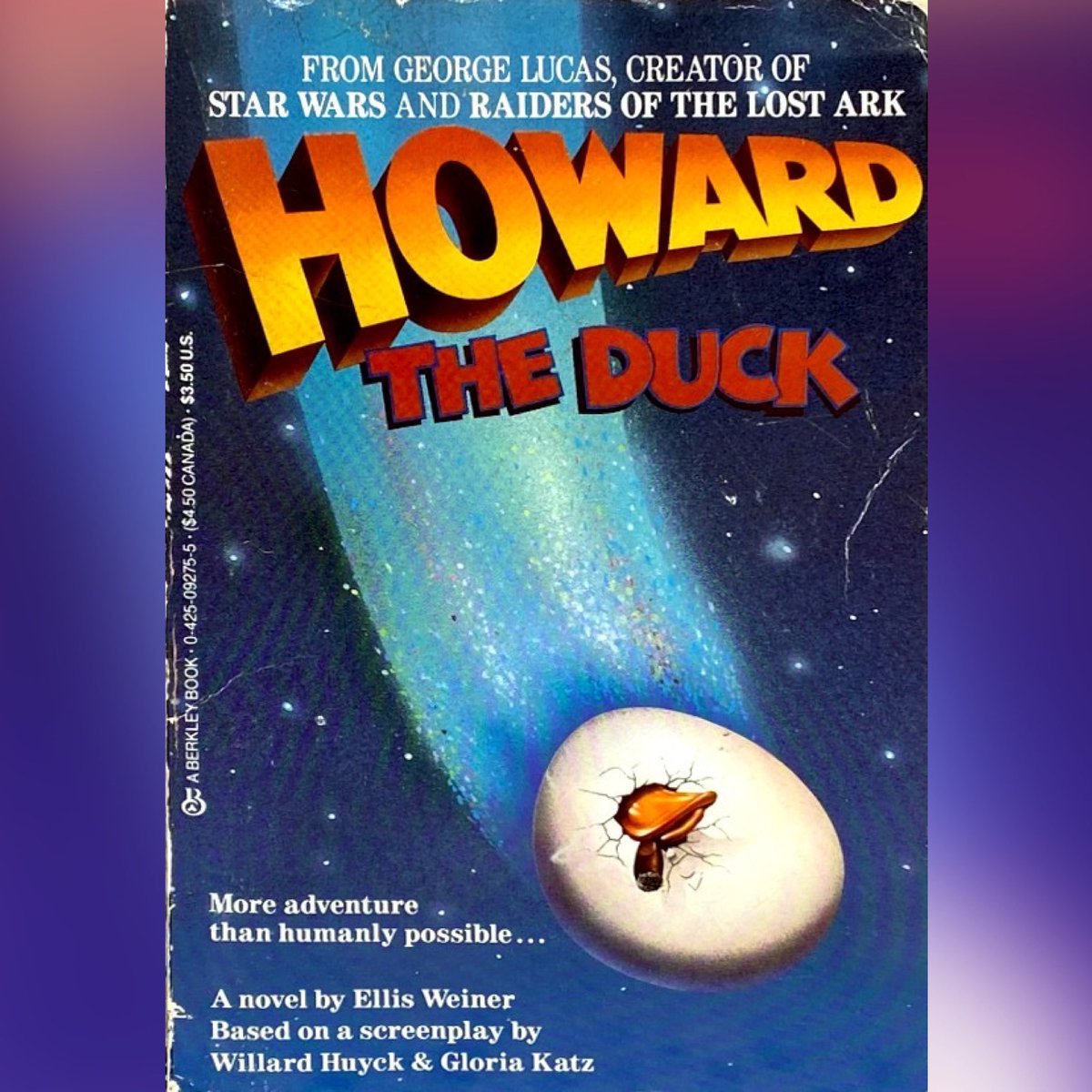 A comic that became a movie that became a novelization. Howard the Duck is a notorious Marvel flop from the 80s. Not even George Lucas could save it! Have you seen it?

#80s #1980s #80svintage #lucasfilm #80smovies #scifi #Marvel #comic #MCU #booknerd #retro