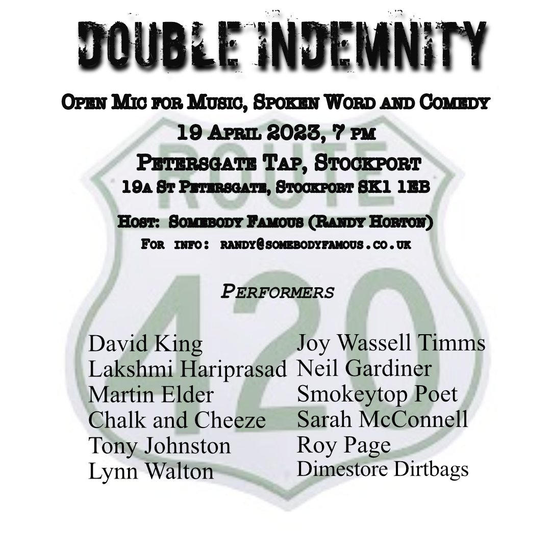 Wednesday at <a href="/petersgate_tap/">Petersgate Tap (also on Bluesky)</a>. See you at 7 pm!