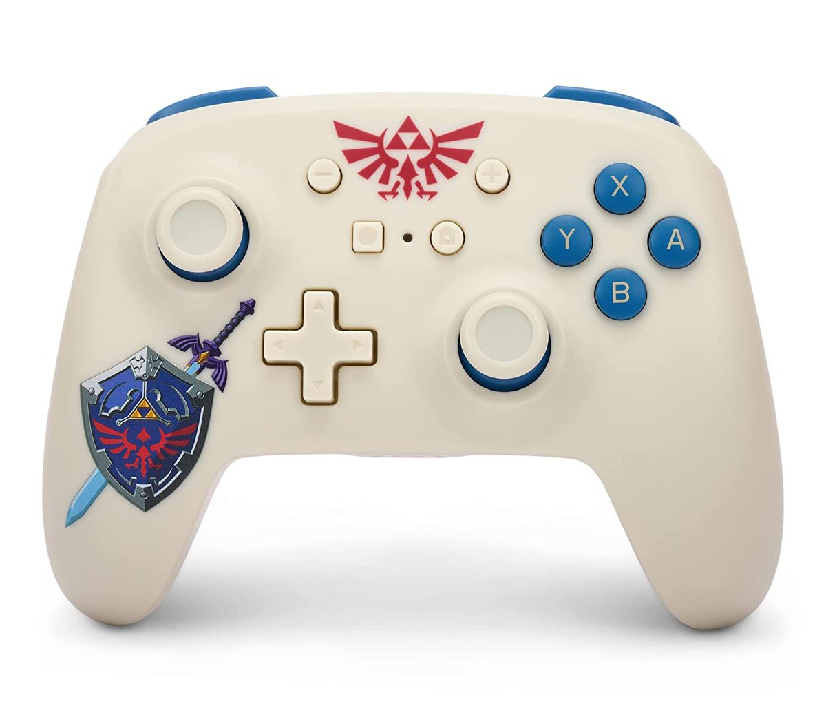 Wario64's tweet photo. PowerA Wireless Controller for Nintendo Switch - Legend of Zelda Sworn Protector up for preorder on Amazon ($44.99) https://t.co/9C7CC9JMfX #ad https://t.co/O0XurSV8xX