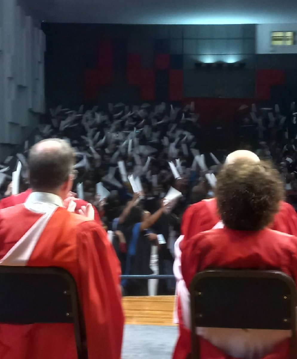 Super proud of all our <a href="/WitsGeoscience/">Wits Geosciences</a> graduates today. Pic is blurry cause they were shaking their degrees to honor their family members support <a href="/WitsUniversity/">Wits University</a>
