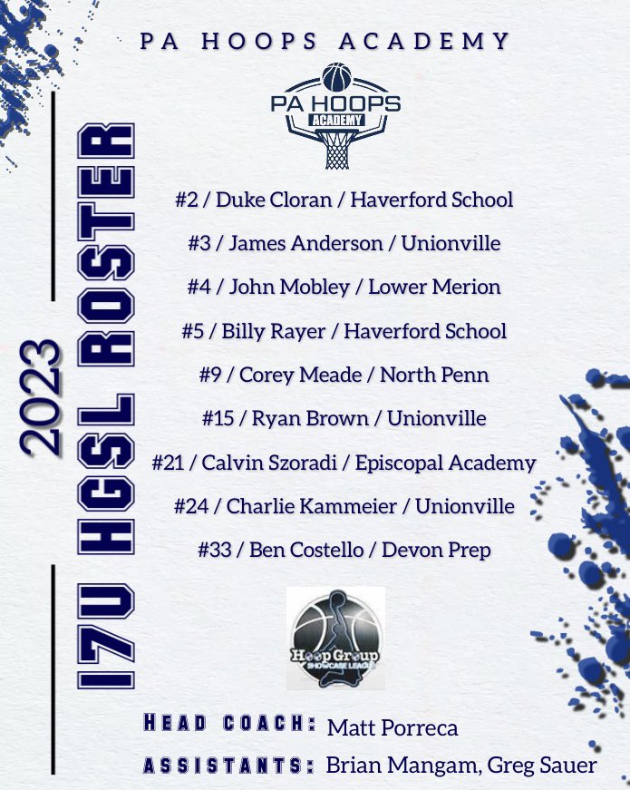 PA Hoops Academy on Twitter "Introducing our 17U HGSL roster! Check us