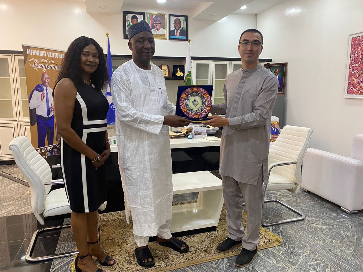 Our Director Mr Enes Cayli and former Nigeria well known and highly decorated sprinter Mrs Mary Onyali visited the president of the Nigeria Football Federation his excellency Mr Ibrahim Musa Gusau in his office today.

Tunde Ednut| Muslim Muslim| David Hundeyin| INEC| Olodo|