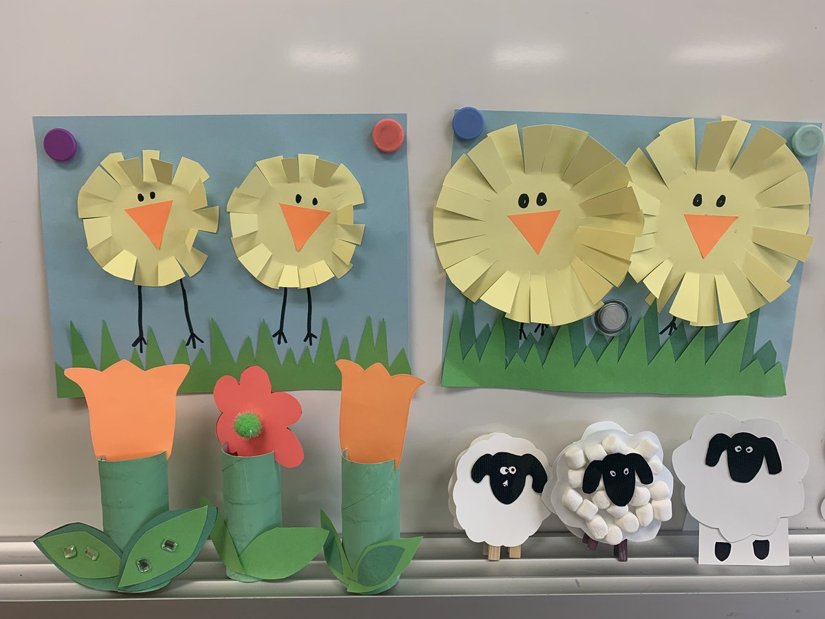 mrscameronmath's tweet photo. Our KP2 friends are enjoying their Easter crafts @CarloOCSB https://t.co/onhEFWYG8v