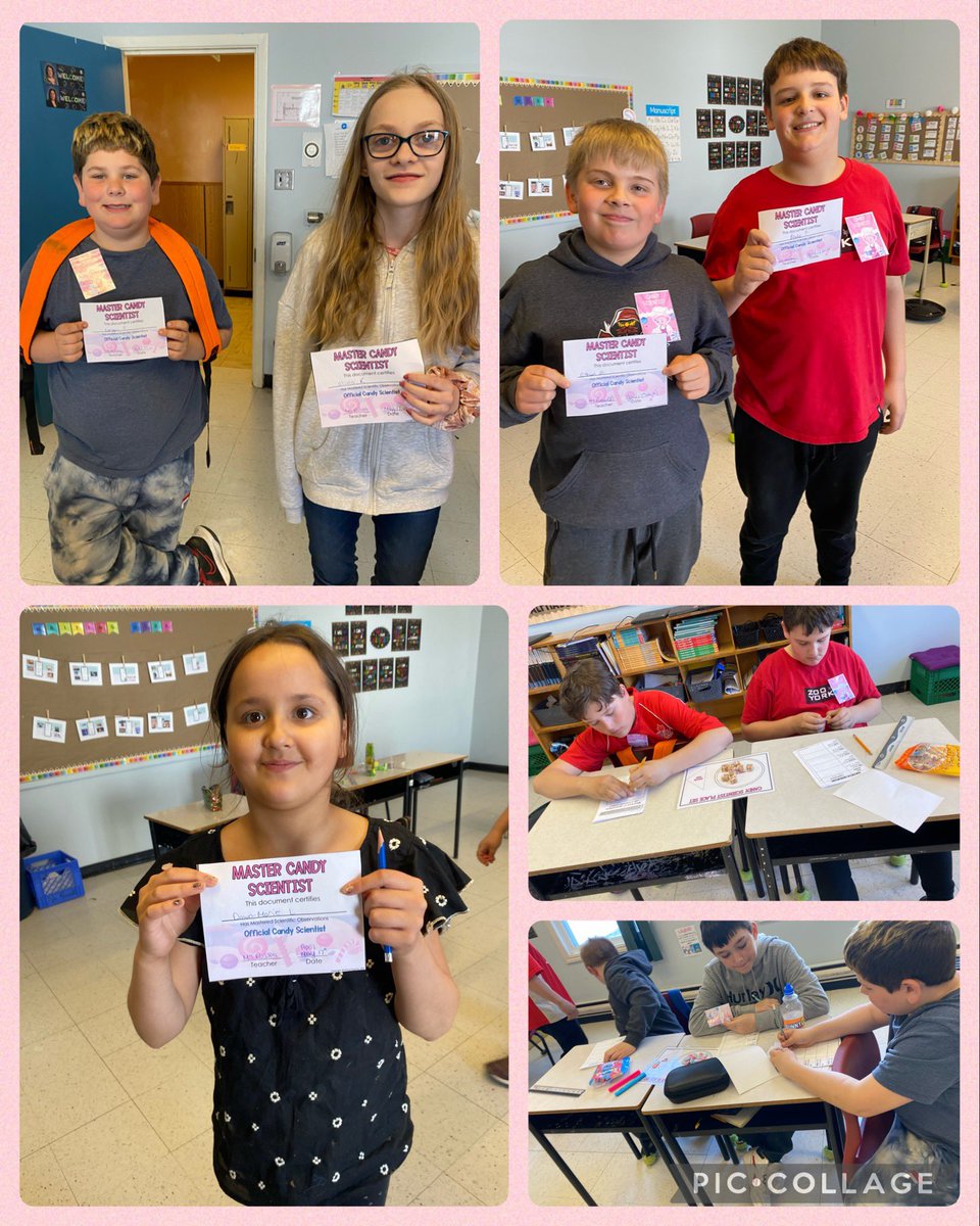 A sweet first day back! Making connections in our properties of matter observation lab. 5-6 students are now official candy scientists. <a href="/PerlwinElem/">Perlwin Elementary</a>