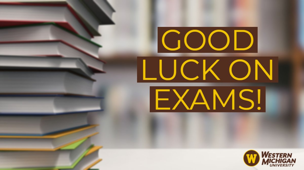 facilities_wmu's tweet image. We're sending everyone good vibes this week during final exams! You've got this!! 📚💪