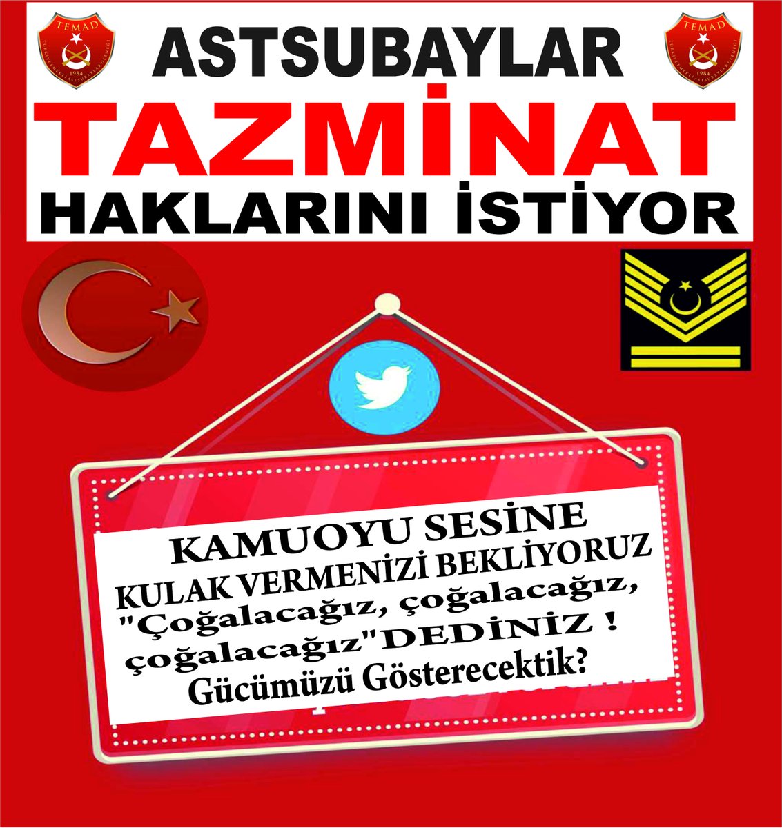 <a href="/temadankara/">TEMAD Genel Başkanlığı</a> <a href="/DurgenHamza/">Hamza DÜRGEN</a> @Deli_Efe09 <a href="/MoonkhanAksoy/">Ayhan Aksoy</a> @Turk_Assubay <a href="/MustafaKCRN/">MKCRN</a> <a href="/Murat_Ayan1985/">murat</a> <a href="/FahrettinBagri/">Fahrettin Bağrı</a> @Tr35_Undo <a href="/sener7795/">Şener Marancı</a> <a href="/ismetseker/">İsmet Şeker</a> <a href="/Mhmtsemercioglu/">Mehmet SEMERCİOĞLU</a> <a href="/Sbtd_akigo/">Sezgin</a> @Unsal_Recep_ @orhankilic2000 <a href="/bulent_bozkan/">b.bozkan</a> <a href="/coskunpaytar/">Coşkun PAYTAR</a>