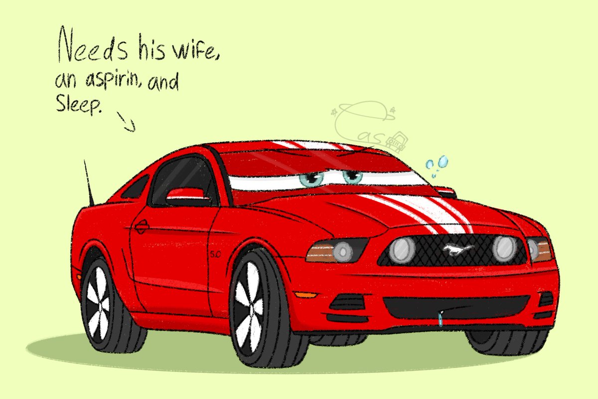 Little experimenting with different brushes to get me back into drawing :) 

Take this sleepy mustang