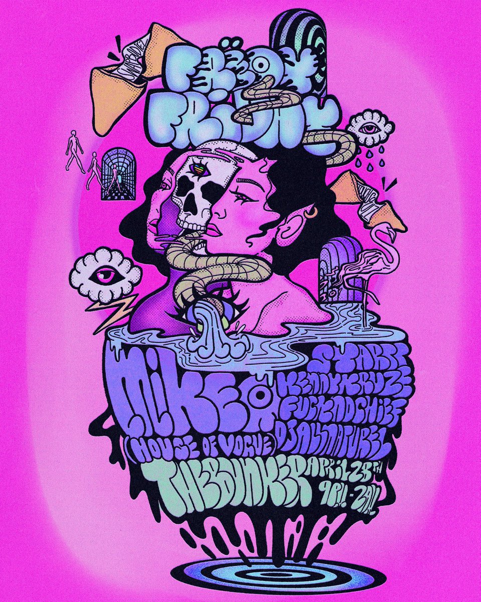 DISK FRËQ x SLOWDIVE AFTERPARTY FRIDAY APRIL 28TH AT THE BUNKER!!!