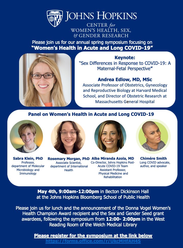 Looking forward to discussing women’s health in #LongCOVID with this stellar panel 🤩 Register at forms.office.com/pages/response…