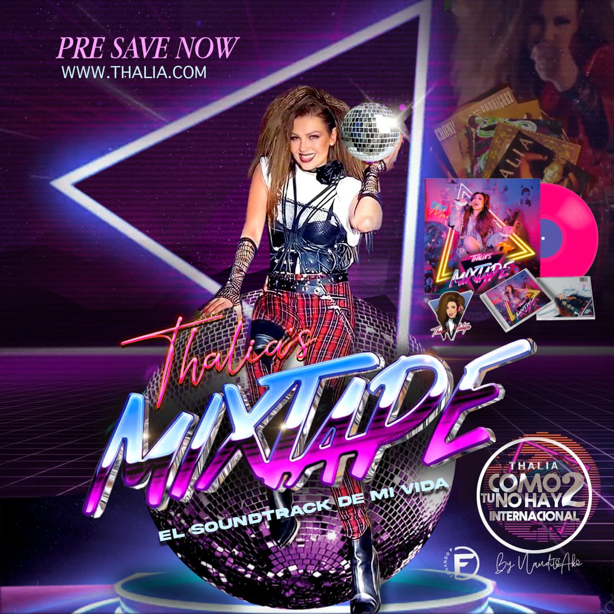 ArnaErling's tweet photo. 💋🚀💜PRE-ORDENA YA MIXTAPE de #LaReinaDelPopLatino @thalia, su nuevo álbum.💿 Este 28 de Abril estreno mundial, tributo al Rock en Español.

PRE-SAVE &amp; PRE-ORDER NOW!!!! 🎧 MERCH DISPONIBLE 

☑️ https://t.co/lE2CoaqA4x

#ThaliasMixtape #NewAlbum #ParaNoVerteMas @thalia_fcctnh2 https://t.co/t0swFHy14u