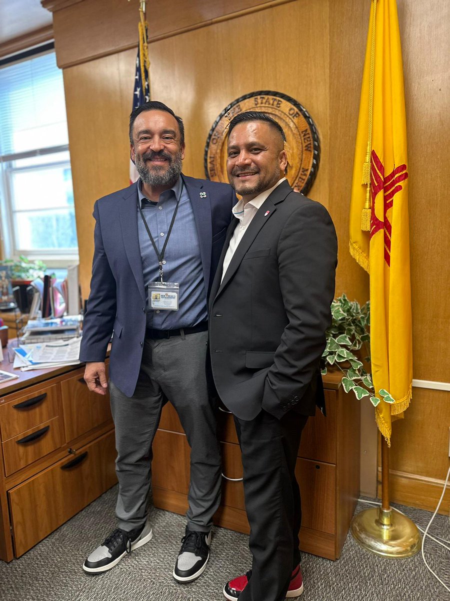 This fall, New Mexico will become the 14th state to launch LIA! We're excited to be implementing at the state level, and it was a pleasure to meet with New Mexico State Secretary of Education <a href="/DrArsenioromero/">Dr. Arsenio Romero</a>!

<a href="/Je7yruso/">Jose Enriquez</a> <a href="/Astro_Jose/">Jose Hernandez</a> <a href="/SecCardona/">Secretary Miguel Cardona</a> #LatinosInAction #Stand4More