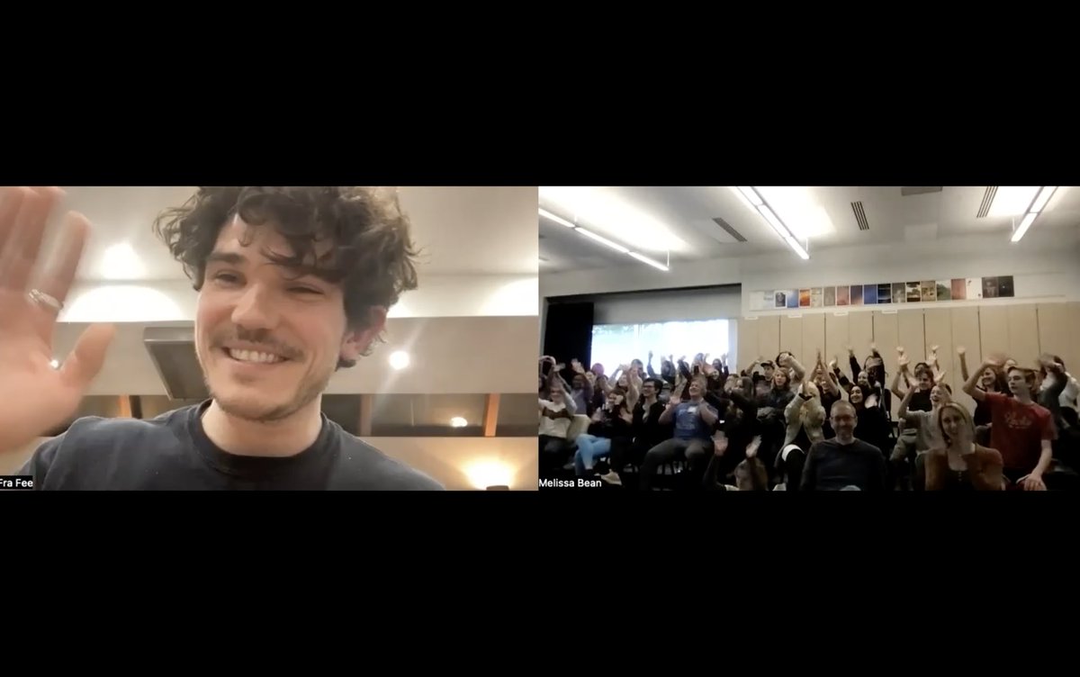 Just had the most incredible experience chatting with @frafee about his experiences with @ClockMusical 🤎🕰️⚙️ So grateful to you for sharing your time with our kids!
