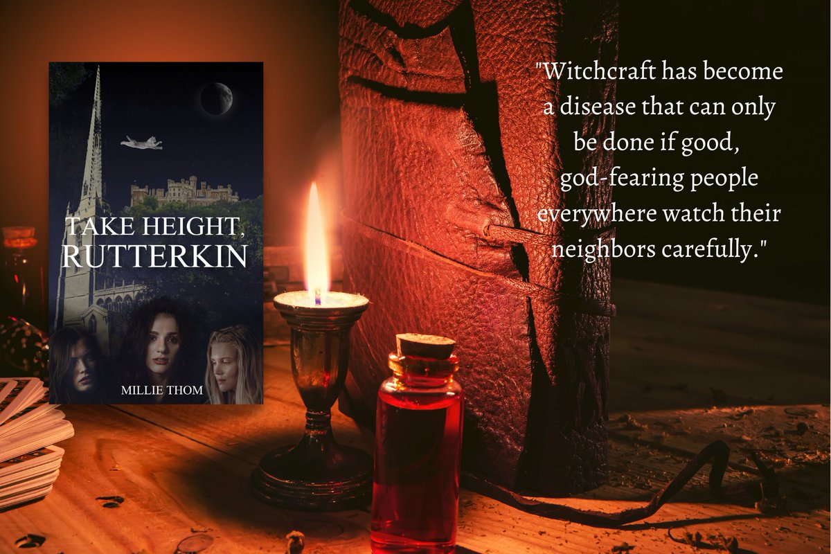 TAKE HEIGHT, RUTTERKIN ~ 17th century 

#histfic #witchcraft ♨️ #witchtrials #James1 #spells #Bottesford #ValeofBelvoir 🕯

author.to/MillieThomAmaz… ~ 

A beautifully written story of witchcraft, folklore and subservience to the landed gentry ~

<a href="/MillieThom/">Millie Thom</a>