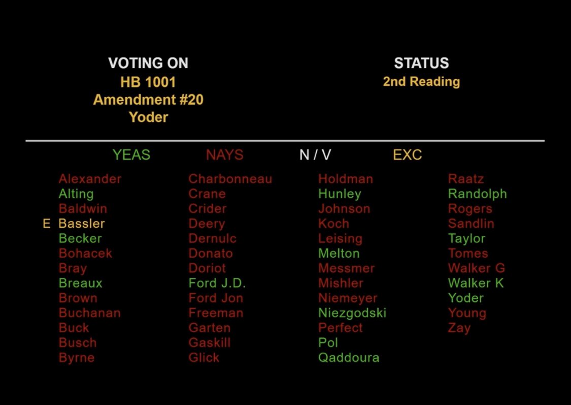 Senator Shelli Yoder tweet media