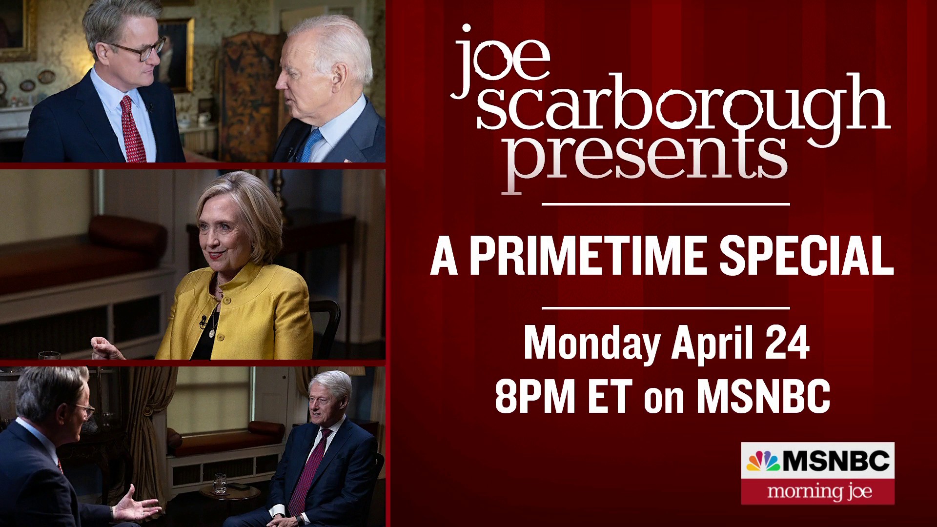 Morning Joe on Twitter "Tune in Monday, April 24 at 800 PM for our