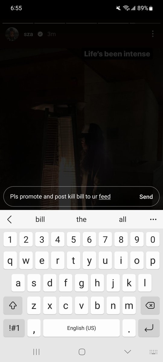 resilienceisme2's tweet photo. I harass her every time she posts to her story. #killbill #killbillremix https://t.co/WcVS293qpE