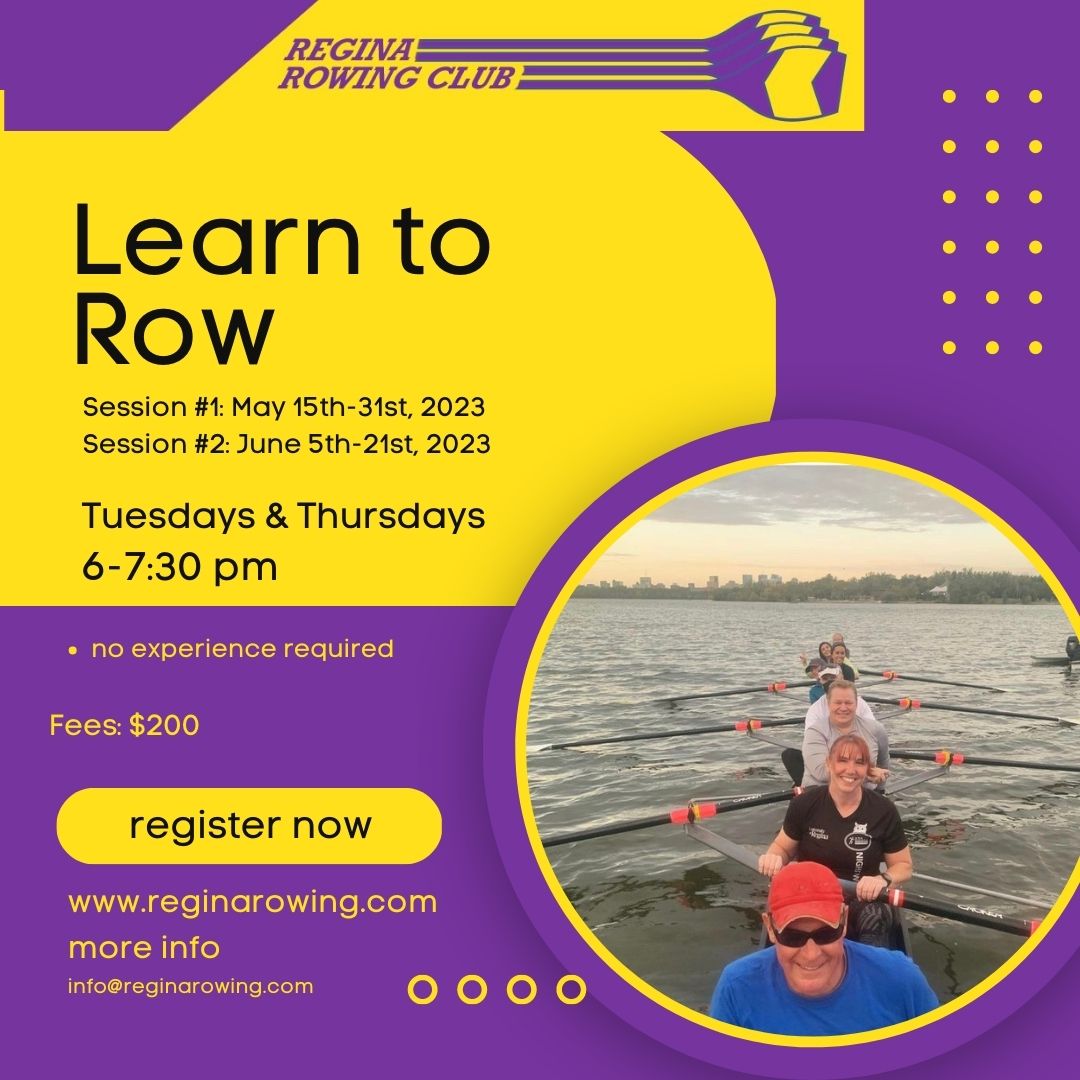RowRegina's tweet photo. Wanting to join a new sport?  Take our Learn to Row Program. To register visit https://t.co/7vB55o3oYY  For more information contact info@reginarowing.ca https://t.co/SkC0soE2wP