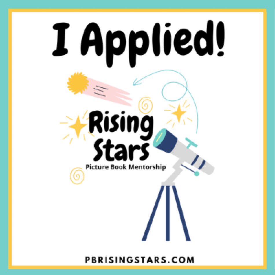 #PBRisingStars I did it! Thank you @ebonylynnmudd @KaileiPew @TreniseFerreira and all the amazing mentors for this wonderful opportunity! Good luck everyone! 😍#kidlit #kidlitart