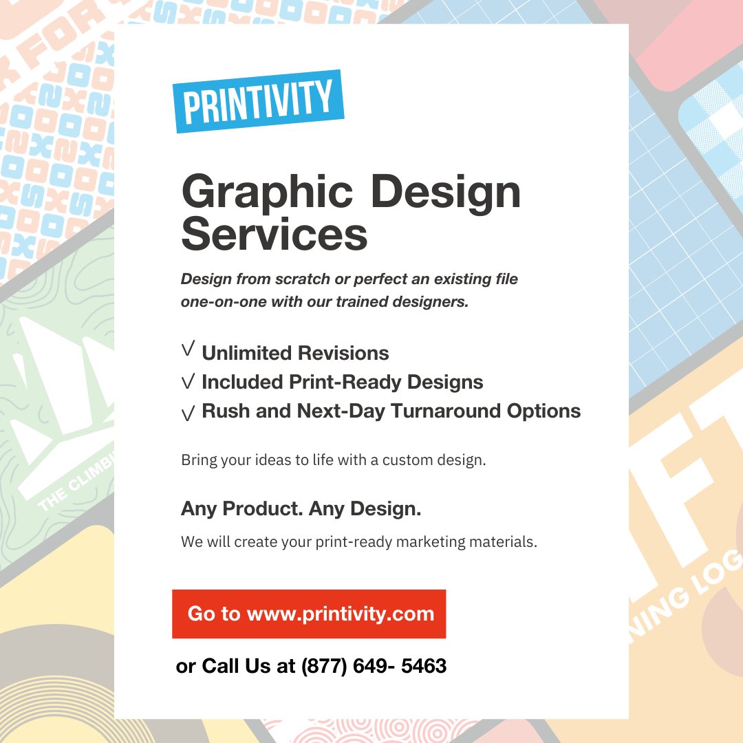 Printivity's tweet image. Need help making your idea a reality? Our team of graphic designers can help adapt your designs from the screen to the page. We also offer unlimited revisions and rush turnaround options.
#Printivity #graphicdesign #designservices
printivity.com/design-services