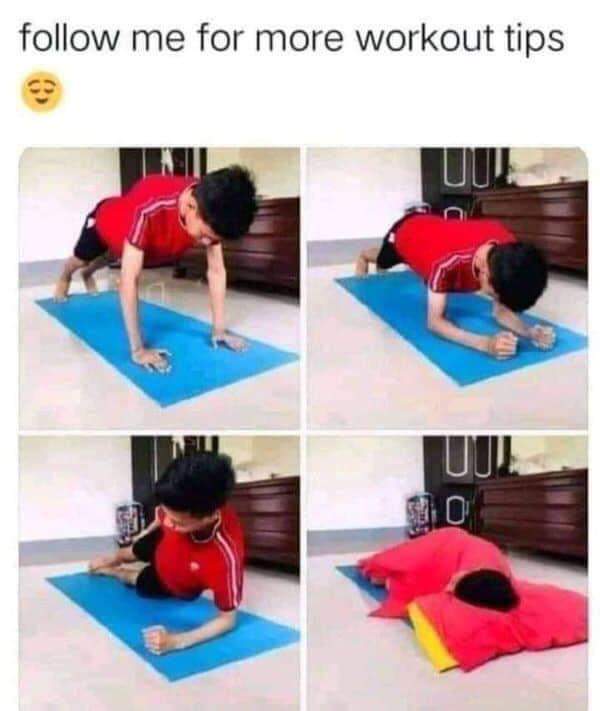 The proper way to plank. 🤣🤣