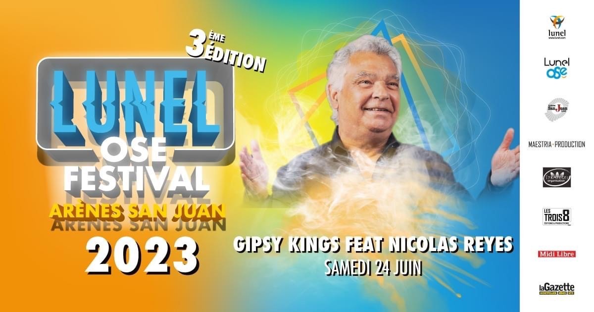 gipsykings's tweet photo. Gipsy Kings feat. Nicolas Reyes will be playing Lunel Ose Fest on June 24 

Tickets &amp; info https://t.co/Vd0CGaTNLT https://t.co/X0pg9PelE8