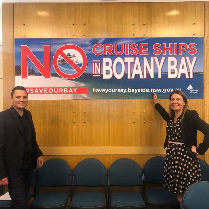 SaveYarraBay's tweet photo. Bayside Council has fought alongside us as well! They don't want a cruise ship terminal either! @michaeldaleyMP @Ron_Hoenig @MarjorieSONeill https://t.co/OCqslacjVF