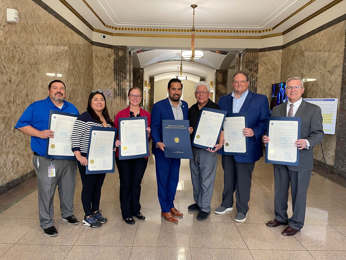 Thank you @UCM_Alum    @MannyAbarcaIV and your colleagues @JacksonCountyMO Legislature for recognizing our partnership that awards the Cesar E. Chavez Scholarship @UCentralMO #proudofourstudents