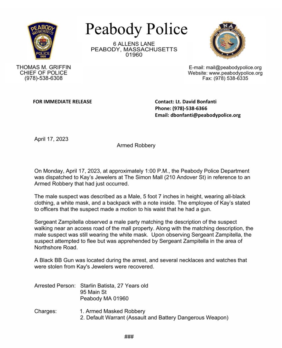 Peabody Police on Twitter