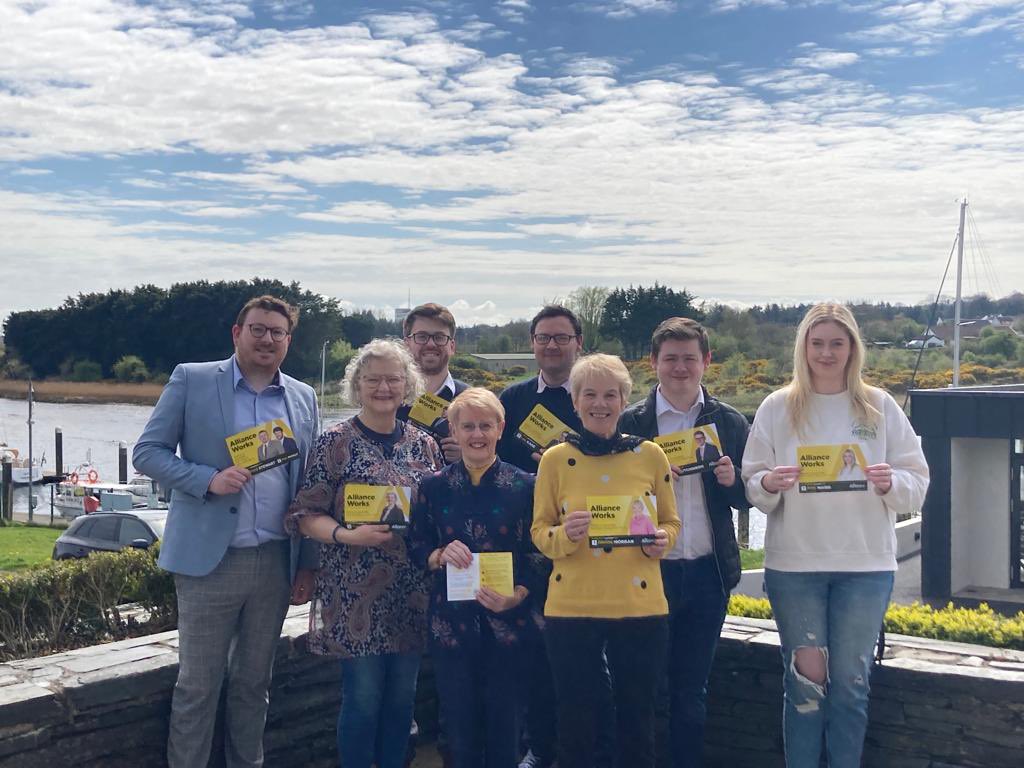 MairsAmy's tweet photo. I’m absolutely over the moon to announce that our fantastic team of Alliance candidates are officially nominated for Causeway Coast and Glens!💛

🗳️ Vote MAIRS 1 in Limavady! https://t.co/NJSG74vqp8