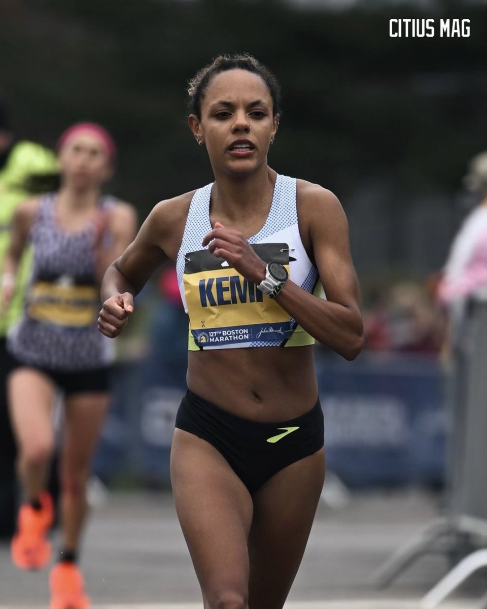 What a debut!
 
@IMTINYRIK runs 2:33:57 at the 2023 <a href="/bostonmarathon/">Boston Marathon</a> in her first marathon. With that time, she becomes the fastest American-born Black woman in history.