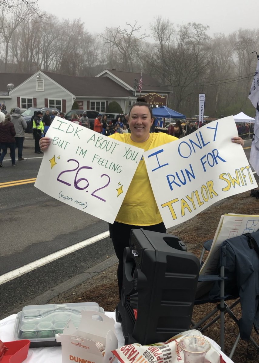 macy_morrison's tweet photo. Today I learned a lot of swifties run the Boston Marathon @taylorswift13 @taylornation13 #BostonMarathon2023 #BostonMarathon #Boston #BostonStrong https://t.co/5pI1GTwrcK