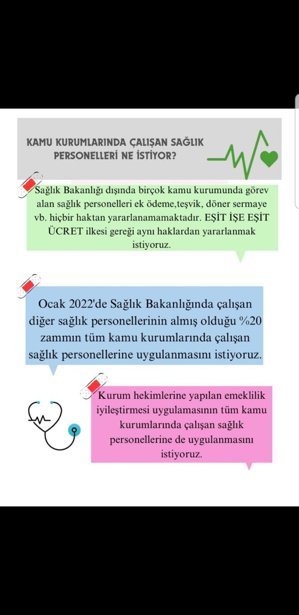 Deniz89714235's tweet photo. Sağlıkçı ayrımına son.... Sağlıkçı Her yerde Sağlıkçı... 
#hakkımızıistiyoruz
#hekimdışısağlıkçınınsesiol
#KadirGecesi
#eupwr 
@saglikbakanligi 
@sagliksen 
@KESK1995 
@ShowTV
@haluklevent
@saglikbakanligi 
@FOXhaber https://t.co/V3bmBrANKz
