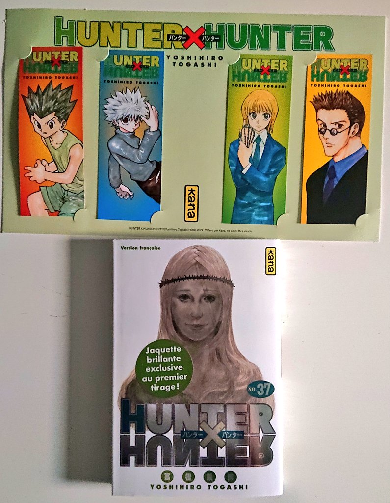 Naka_manga's tweet photo. Aller, on part en chasse avec #HunterXHunter chez @EditionsKana! En jeu cette fois le tome 37 de la série avec son lot de marques pages! 😎 Pour marquer les pages avec classe! 😎

Pour participer on RT, on follow et on tag un Hunter (sauf Rick #TasLaRef)! TAS le 01/05! https://t.co/QoXM0kFLHk