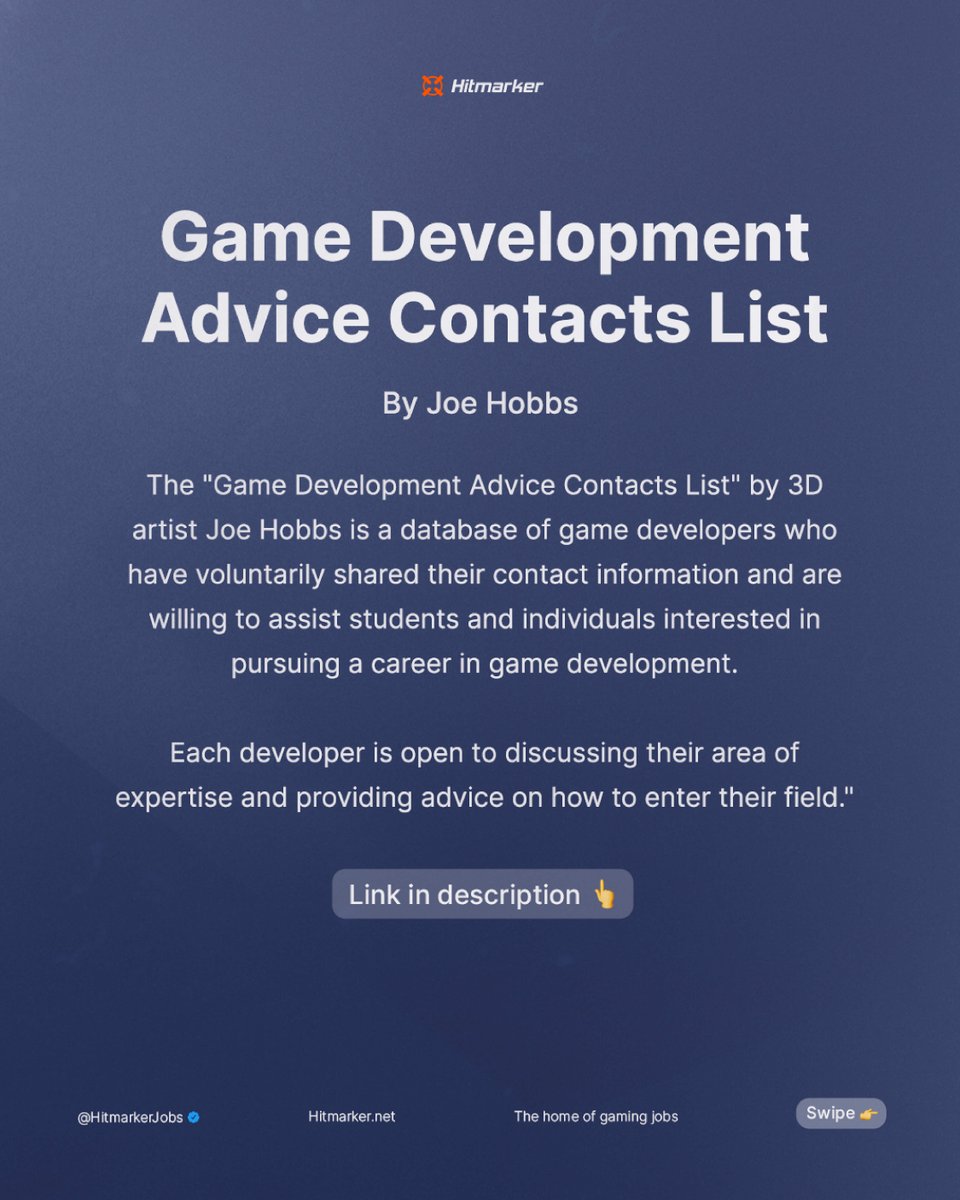 Hitmarker | Gaming Jobs tweet media
