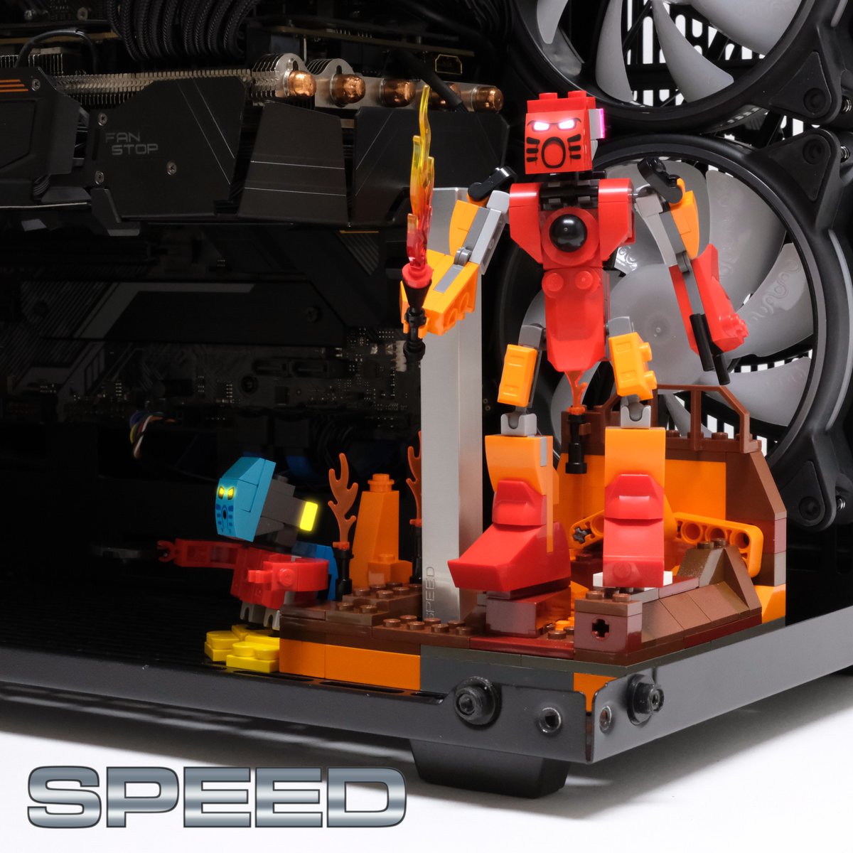 SPEEDdesignsca's tweet photo. Bring Tahu, Takua and a bit of Ta-Koro into your PC build with the SPEED GPU Brick Stand. https://t.co/MqwwFqksRV
#SPEEDdesigns #speedgpustand #gpusupport #lego #legopc #legomoc #legobionicle #BIONICLE #bioniclegwp #bionicle2023 #bioniclemoc #tahu #takua #afol https://t.co/NMYHuASC8r