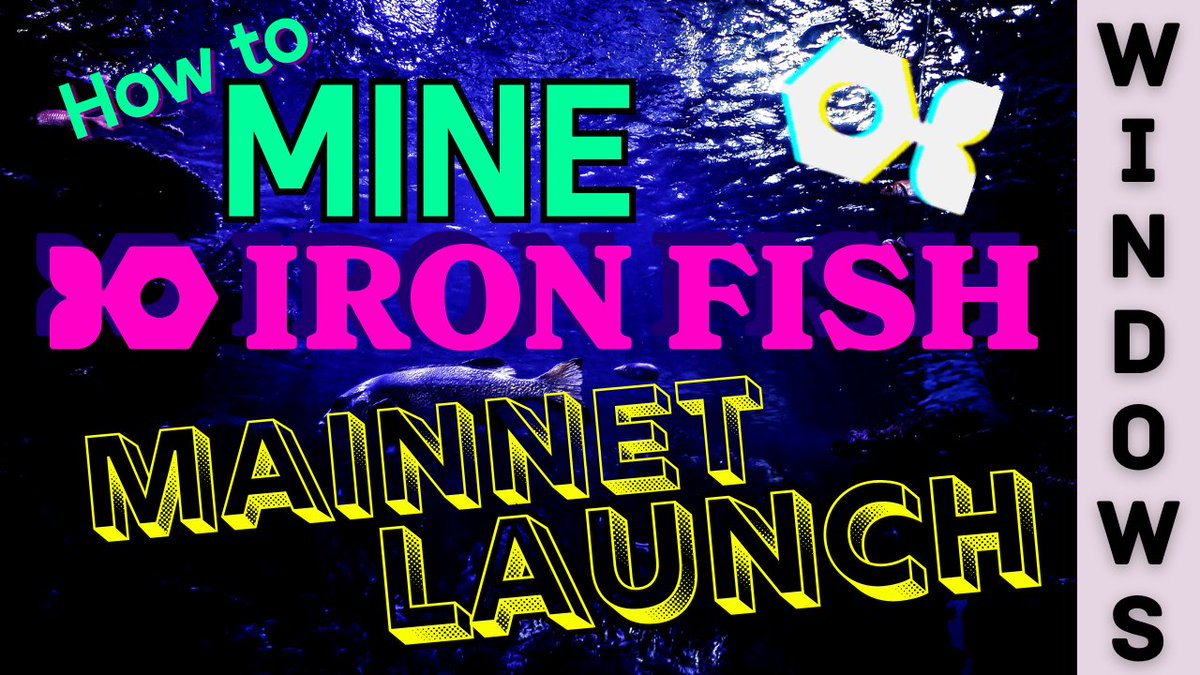 Setup guide for the mainnet launch of <a href="/ironfishcrypto/">Iron Fish</a> dropping on 4/20! Quick, noob-friendly guide for windows from scratch.

youtu.be/tksoIFuXEI8