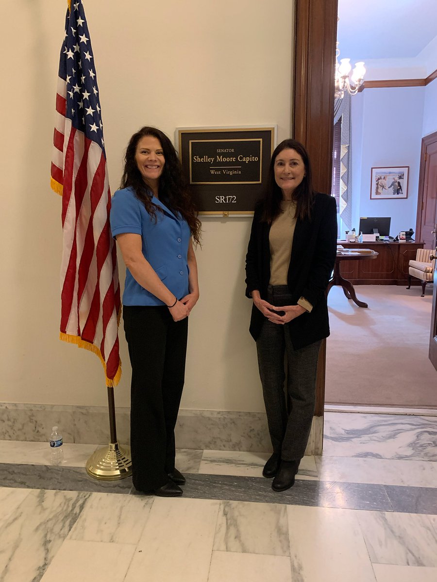 wvucahs's tweet photo. Carla Brigandi was in Washington, D.C., last week to share her work on the Javits Gifted and Talented Students Education Program, which includes Project Appalachian Coders, with senators Manchin and Capito. https://t.co/4b16JqPcqO