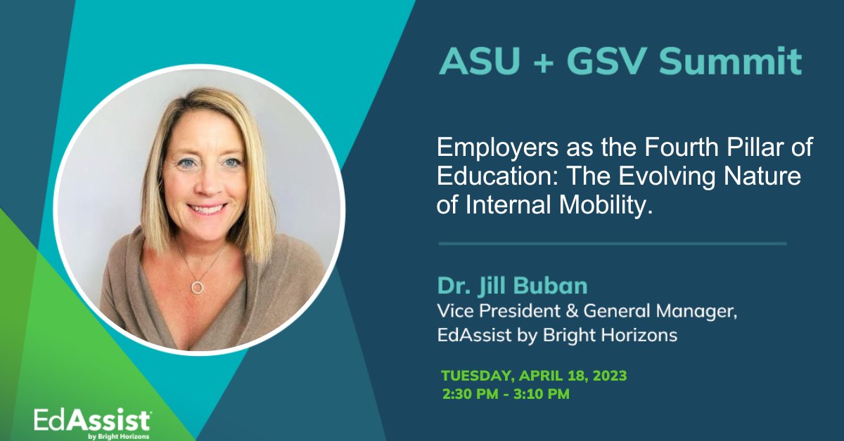 EdAssistBH's tweet photo. With the failures in the K-12 and Higher Ed systems, the role of employers in educating and #upskilling the #workforce is becoming more important. Join @JillBuban &amp; corporate learning innovators to discuss this shift at @asugsvsummit #ASUGSVSummit 

👉https://t.co/e4ybxw34Yv https://t.co/sq51eKMX2E