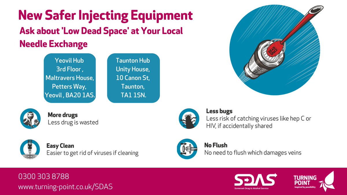 Visit our needle exchanges for harm reduction tips. Open from Mon to Fri, 9am to 5pm, no appointments needed.

#needleexchange #saferinjecting #harmreduction #harmreductionworks #naloxonesaveslives #drugs #saferuse #addiction #naloxone #overdoseprevention #opioidcrisis