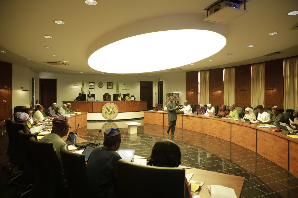 Earlier today, I joined His Excellency, Governor Nasir El-Rufai and other top state government officials at a regular meeting of the Kaduna State Executive Council.