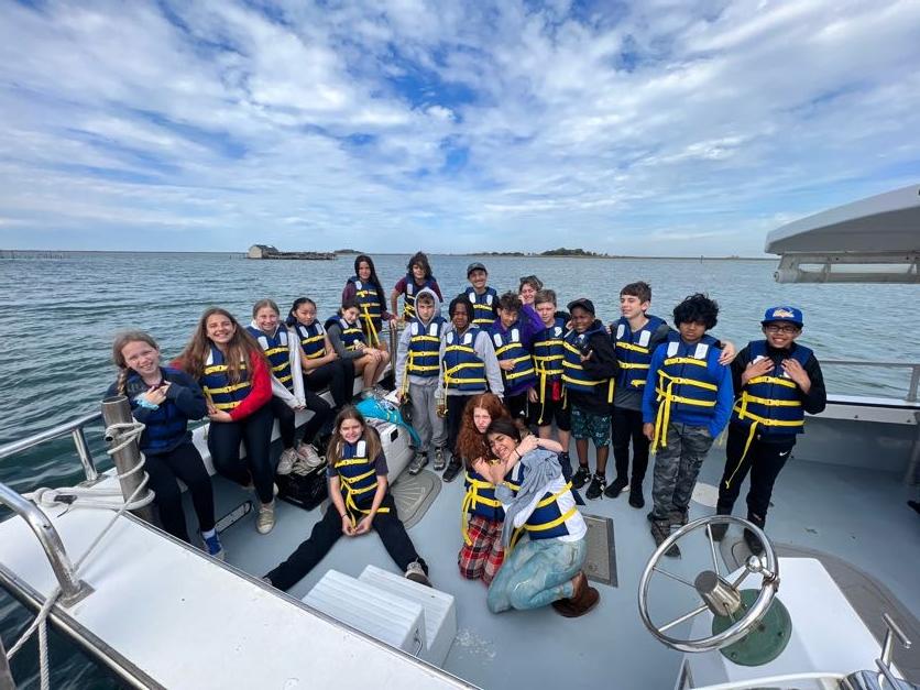 SAES's tweet photo. An annual tradition in the Middle School, sixth-grade students enjoyed an exhilarating 48 hours of engaging with the ecosystem of the Chesapeake Bay. Thank you to the outstanding facilitators from the @chesapeakebay for introducing our students to the wonders of the Bay. https://t.co/sFp9tOcCWm