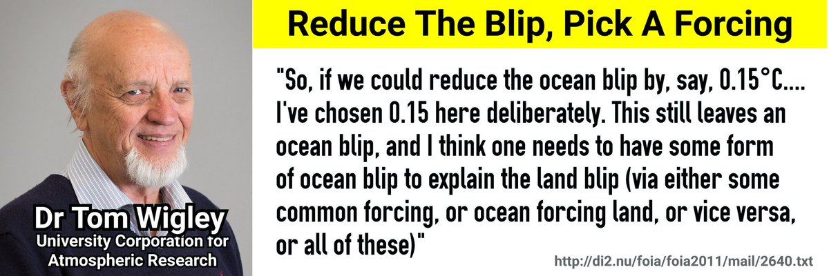 DawnTJ90's tweet photo. Climate Science™

I thought that "reduce the blip" by 0.15°C was an insignificant amount until I realized Karl et al. 2015 completely obliterated the "hiatus" by manipulating the trend by 0.047°C

#PauseBuster 🤡

cc: @tan123 @GeraldKutney @NOAA

#ClimateScam 
#ClimateCult https://t.co/FOHm3H4Sjh
