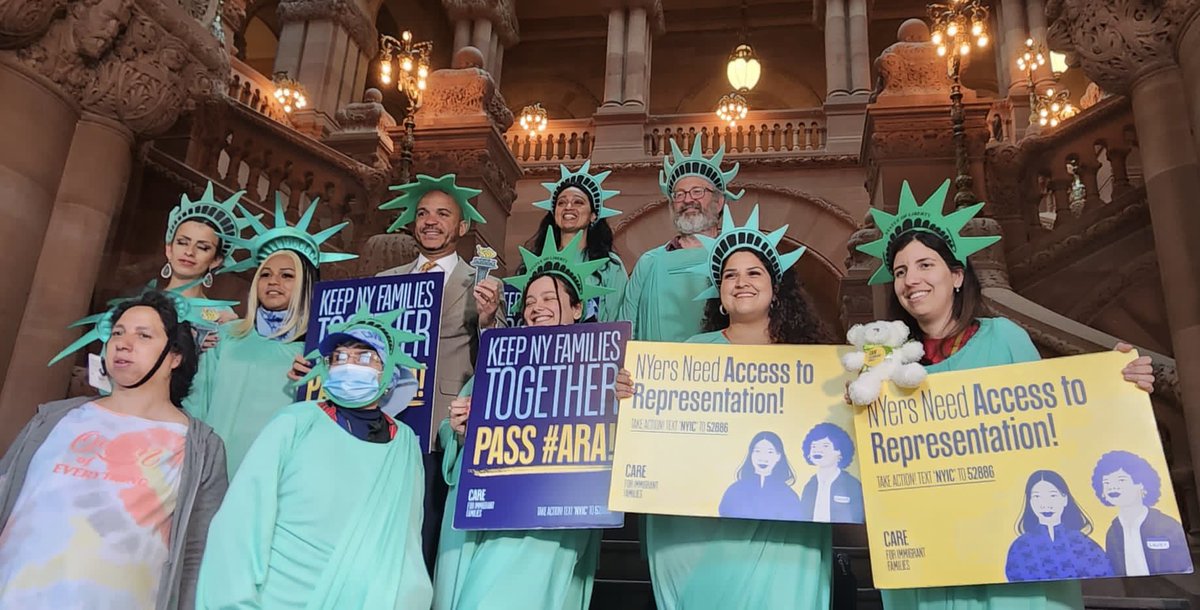 All I’m saying is that Lady Liberty was an immigrant….. 😉#AccesstoRepresentation @care4immigrants